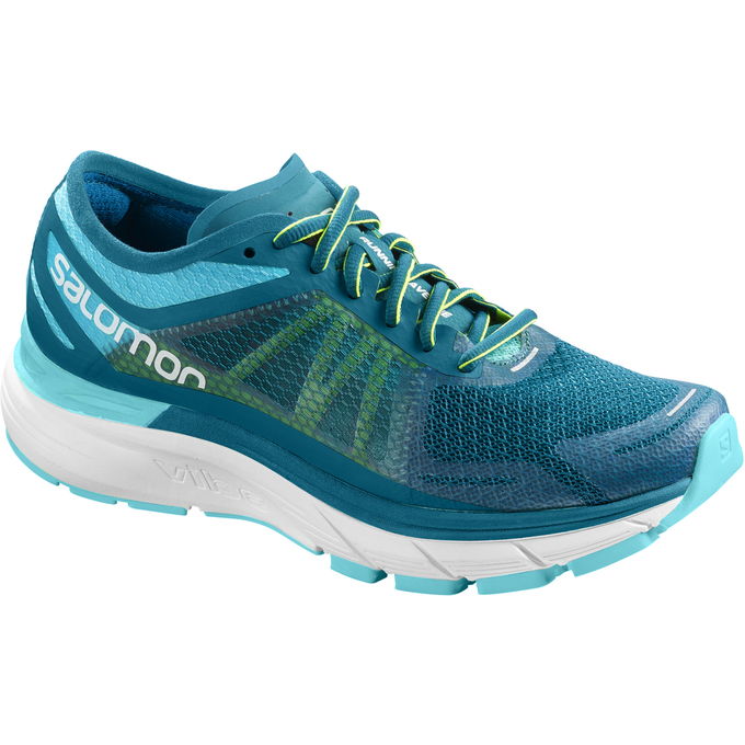 Chaussure Running Salomon Femme Turquoise Clair - Salomon SONIC RA MAX W - France (0754-BHMZN)